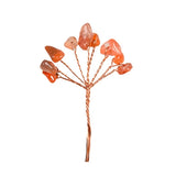 Carved Natural Crystal Chips Gemstone Tree Branch Semi-Precious Stone Home Decoration Ornament for DIY Craft Making