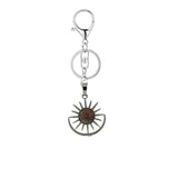 Celestial Sun Gemstone Keyring - Spiritual Healing Crystal Gift for Men Women