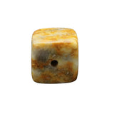 20mm Gemstone Square Incense Holder | Perforated Crystal Base for Sticks & DIY Jewelry