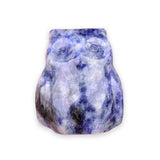 Hand Carved Natura Owl Gemstone Figurine 1.0Inch Animal Statue for Home Decor, Healing Crystals & Thoughtful Gifts