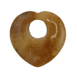 40mm Heart Gemstone Pendant for DIY Necklace Making Gifts