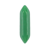 12x55mm Natural Crystal Double Pointed Wand | Hexagonal Quartz Column Prism Pendant | Wholesale Healing Stone Point Charm for DIY Jewelry Making