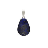 Natural Crystal Teardrop Pendant Necklace, Polished Gemstone Water Drop Sweater Chain for Women, Healing Stone Jewelry