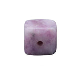 20mm Gemstone Square Incense Holder | Perforated Crystal Base for Sticks & DIY Jewelry