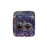Mini Crystal Ghost Monster Statue - 20mm Assorted Colorful Genuine Stones Pixel Game Totem Office Stress Relief Toy