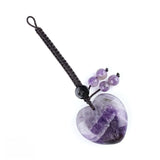 Fashional Gemstone Droplet Shaped Special Hand Engraved Pendant Woven Rope Keychain Bag Keychain Pendant Keychain Love Gift