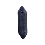 Top Cross-Drilled Crystal Point Beads • Hexagonal Column Natural Gemstone Charms • DIY Handmade Jewelry Crafting Healing Stones