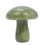 Natural Crystal Mushroom Carving Figurine | Mini Gemstone Mushroom Charm Pendant | Cottagecore Witchy Room Decor & Crystal Healing Stone