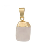 Reiki Healing Faceted Stone Pendant for Making Jewlery