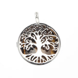 Family Growth Tree of Life Crystal Necklace Spiritual Blessing Healing Stone Pendant Necklace Gift for Her