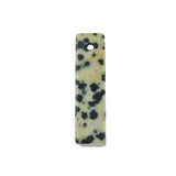 25×6mm Natural Crystal Rectangle Pendant | Pre-Drilled Gemstone Bar Charm for DIY Jewelry