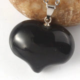 Boho Natural Crystal Heart Pendant, Polished Heart‑Shaped Healing Gemstone with Connector Bail, Reiki Meditation Energy Stone Amulet Pendant Bulk Supply