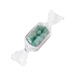Natural Crystal Chips Candy Shaped Bottle, Healing Gemstone Specimen for Halloween Trick or Treat Gift