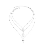 Bohemia Women Gold Laying Necklace Pendant Gold Choker Necklace Vintage Dainty Handmade Necklaces for Women and Girls