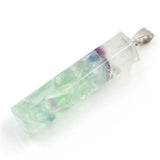 Crystal gravel pendant Amethyst Pendant Square column women's Fashion Pendant Hexagonal Natural Crystal Quartz Healing