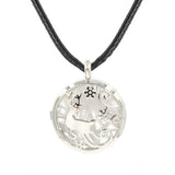 Reindeer Snowflake Hollow Pendant Silver Plated Natural Crystal Inlay Christmas Charm for Jewelry Making