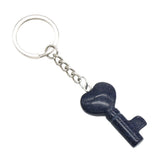 Symbolic Heart Key Crystal Keychain | Natural Healing Stone Pendant Bag & Key Charm