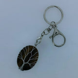 Tree of Life Healing Jewelry Set | Natural Tiger Eye Pendant & Keychain, Reiki Chakra Accessories