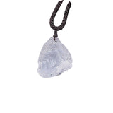 Bohemian Rough Gemstone Nugget Necklace • Hand-Woven Braided Cord Crystal Choker • Raw Energy Stone Protection Talisman for Men Women