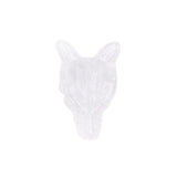 Handmade Craved 1 Inch Mini Wolf Head Crystal Figurine Ornament for Home Decor Meditation, Reiki & Spiritual Gift #SP1887