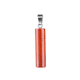 8x30MM Cylinder Shaped Gemstone Pendant for DIY Making Jewelry