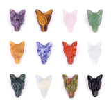 Handmade Craved 1 Inch Mini Wolf Head Crystal Figurine Ornament for Home Decor Meditation, Reiki & Spiritual Gift #SP1887