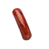 10×36mm Smooth Curve Natural Stone Pendant | Polished Red Jasper Bead for DIY Bracelet & Jewelry Making