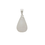 Natural Crystal Teardrop Pendant Necklace, Polished Gemstone Water Drop Sweater Chain for Women, Healing Stone Jewelry