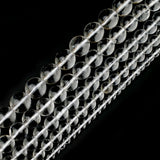 Natural Loose Crystal Beads for Jewelry Making - Polished Round Gemstone Strand