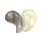 Comma Shape Natural Stone Pendant, Polished Crystal Agate Charms for DIY Necklace Bracelet Jewelry Making