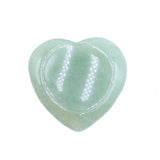 40mm Natural Heart Worry Stone, Thumb Groove Palm Crystal Stone Chakra Healing Stress Relief Pocket Stone