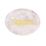 35X45MM Flat Oval Gemstone Pendant Engraved Words for Making Jewelry Lucky Stone DIY Accessories