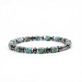 4MM Cube Gemstone Beads Hematite Stretch Bracelets for Women men