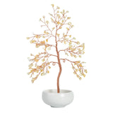 Crystal Gemstone Tree | Feng Shui Money Tree in White Small Bowl Base for Indoor Home Decoration