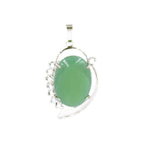 Oval Natural Crystal Leaf Pendant for Making Jewelry Chakra Reiki Healing Stone Jewelry for Women, Multiple Gemstone Selection