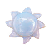30mm Natural Crystal Hollow Flower Pendant | Hand-Carved Plum Blossom Gemstone for DIY Jewelry