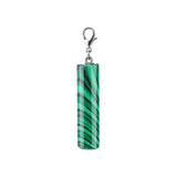 Gemstone Cylinder Pendant – 8x30mm Crystal Charm for Necklace, Keychain & Bag Tag – Healing Stone Jewelry for Women & Men