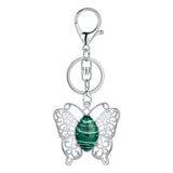 Butterfly Transformation Natural Crystal Pendants – Aesthetic Oval Gemstone Choker Necklace & Creative DIY Accessories