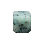 20mm Gemstone Square Incense Holder | Perforated Crystal Base for Sticks & DIY Jewelry