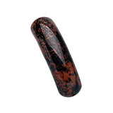 10×36mm Smooth Curve Natural Stone Pendant | Polished Red Jasper Bead for DIY Bracelet & Jewelry Making