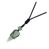 Natural Quartz Crystal Necklace Hexagonal Pointed Dowsing Pendulum Divination Healing Crystals Stone Reiki Chakra Pendant