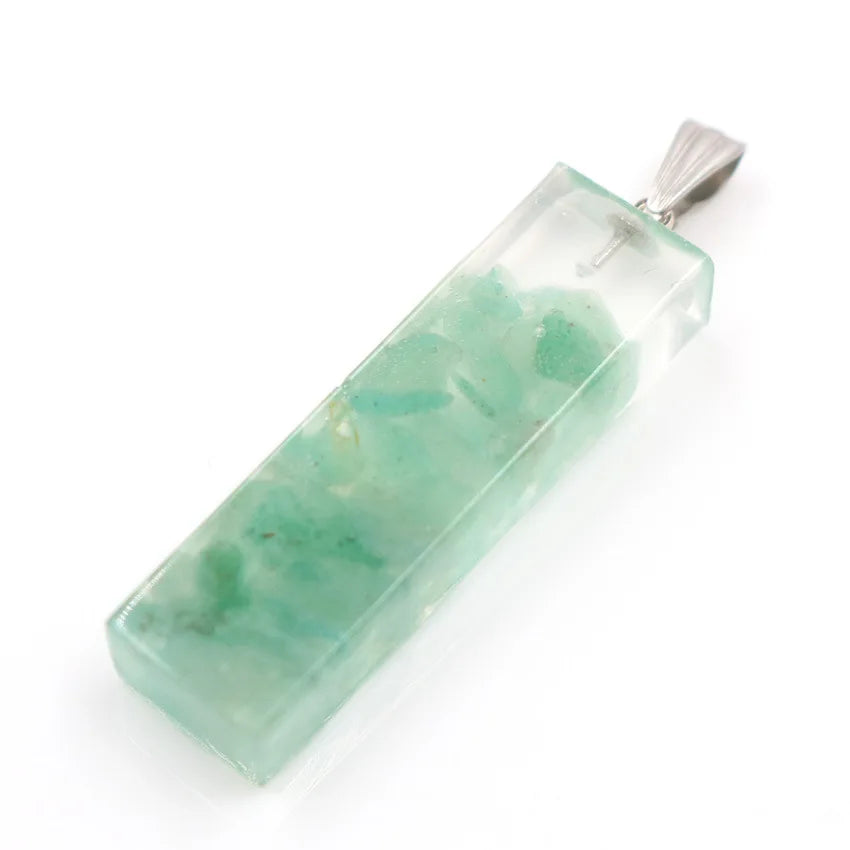 Crystal pendant Amethyst pendant  Rectangular Crystal Stone cylindrical lady Pendant Hexagonal Natural Crystal Quartz Healing
