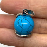 Chakra Healing Crystal Pendant | 16mm Round Gemstone Necklace Energy Jewelry for Stress Relief
