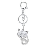 Natural Fox Keychain Crystal Energy Stone Pendant for Women’s Fashion Jewelry