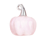 20MM Gemstone Pumpkin Pendant Ornament Handmade Craved Crystal Charm with Silver Bail for Halloween & Fall DIY Jewelry