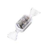 Natural Crystal Chips Candy Shaped Bottle, Healing Gemstone Specimen for Halloween Trick or Treat Gift