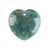 30MM Heart Crystal Gemstone Charms with Hole Punk Style Love Shaped Pendant DIY to Make Necklace & Keychain