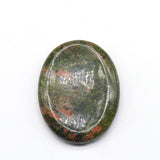 Polished Natural Crystal Oval Worry Stone, Multi Gemstone Thumb Massage Pocket Stone Anxiety Relief Reiki Healing Worry Stone