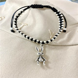 Vintage weave Ankle Bracelets Daisy Pendant Silver Anklets Chain Elephant Beach Foot Jewelry for Women and Girls