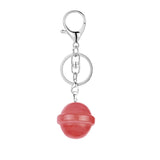 20mm Natural Crystal Planet Keychain, Cute Multicolor Stone Pendant for Bags & Wallets